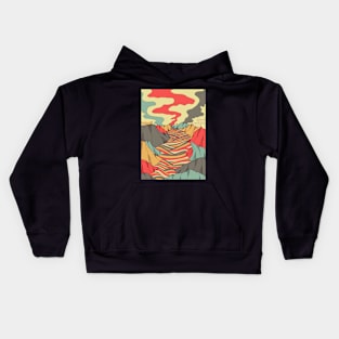 Valley waves Kids Hoodie